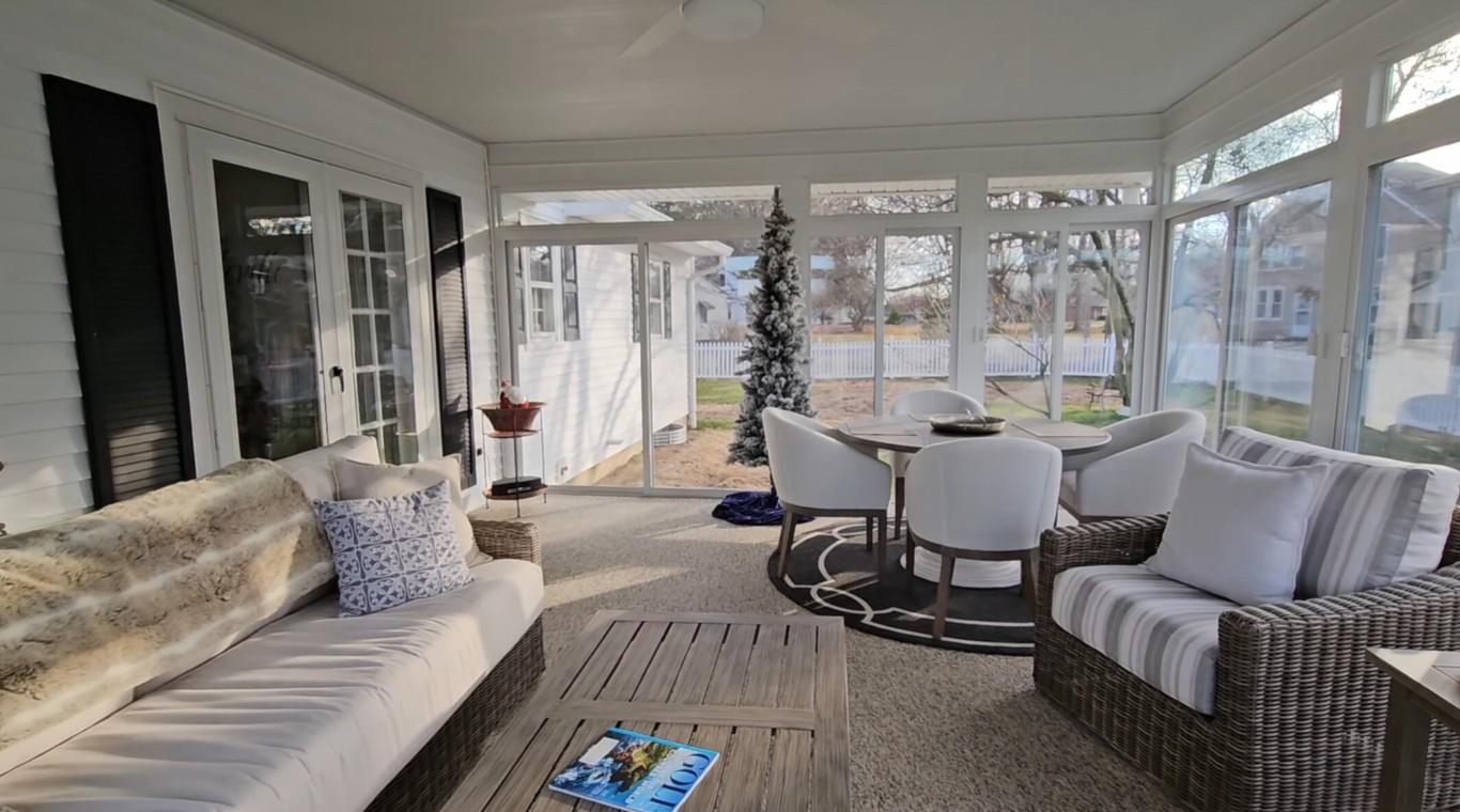 Beautiful sunroom interior in Modesto, CA